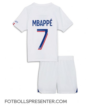 Paris Saint-Germain Kylian Mbappe #7 Tredje tröja Barn 2022-23 Kortärmad (+ korta byxor)
